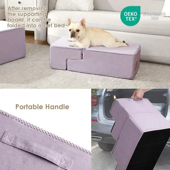 EHEYCIGA Dog Stairs for Bed 18 H, 4-Step